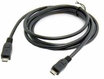 Double micro usb adapter cable  Mobile phone to charger the data line micro usb male to male cable
