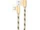 Nylon braided 90° elbow data cable